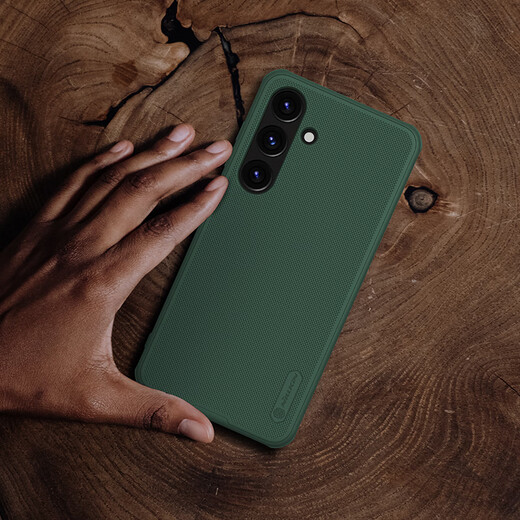 Nelkin suitable for Samsung S24+ mobile phone case, frosted anti-slip, all-inclusive, anti-fall, anti-fingerprint, lightweight protective cover, lens heightening, simple hard shell, soft edge, men's Shield Pro, black