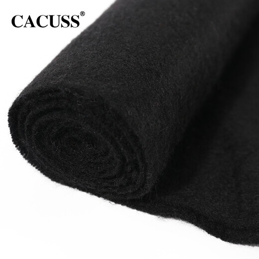 CACUSS gift box scarf women's cashmere winter warm scarf men's solid color versatile high-end couple model W0206 black