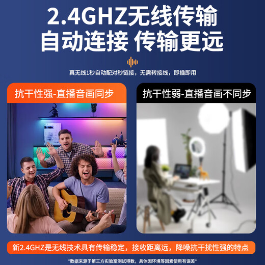 Patriot (aigo) S21 wireless microphone lavalier microphone one-to-two Little Bee vlog live outdoor shooting short video interview recording noise reduction microphone mobile phone radio condenser microphone