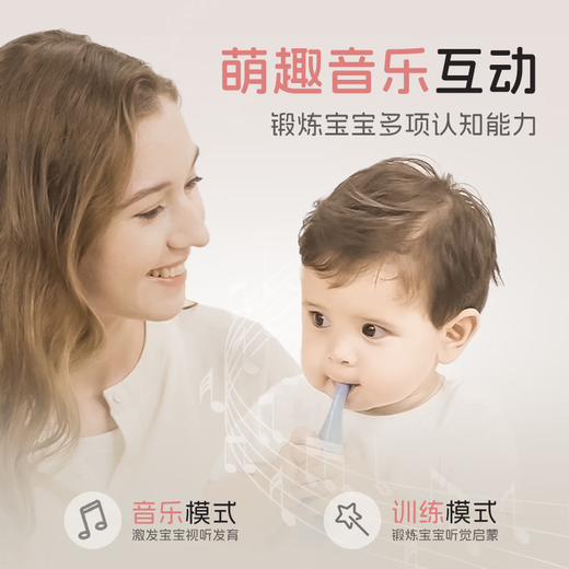 Homeplove Children's Electric Toothbrush 0-3-6 Years Old British Design Gold Award Voice Reminder Sonic Soft Bristles Fully Automatic Musical Toothbrush Infant Enlightenment Electric Toothbrush Blue 3-6 Years Old* Get 4 Brush Heads + Wall Mount