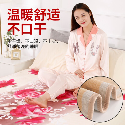 Hongdou (HONGDOU) electric blanket single double double control temperature adjustment safety student dormitory enlarged electric mattress household blanket single single control 1.5*0.7M random colors