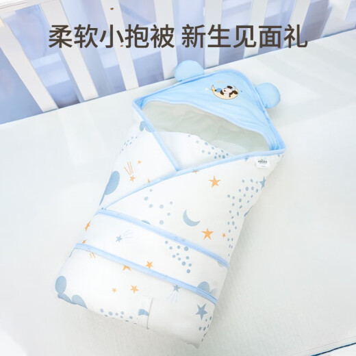 Disney (Disney) baby blanket spring, autumn and winter universal sleeping bag blanket newborn anti-jump swaddling cotton swaddling blanket sleeping Mickey (spring and summer double-layered without quilting)