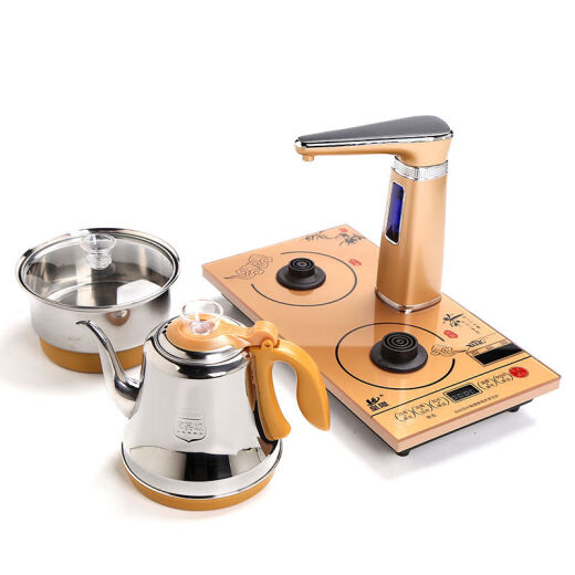 Other Shizun electric tea stove 20*37 size fully automatic water supply electric kettle tea tray tea table integrated set 20*37cm gold 1L