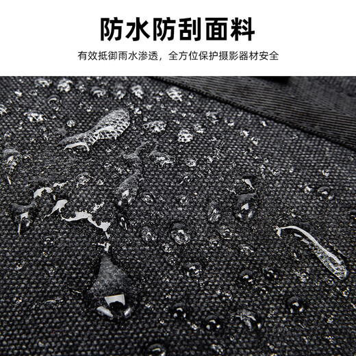 Kaden SLR camera bag backpack suitable for Canon Nikon Sony portable British shoulder large capacity travel backpack for men suitable for Fuji Sony Leica Canon M8 2 seconds side access + upper and lower compartments + USB charging black