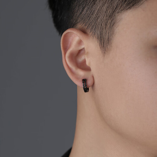 Beautiful painless ear clips, no piercings, women's ear bone clips, men's earrings, earrings, high-end earrings, niche students, no piercing earrings, a pair of black ear clips