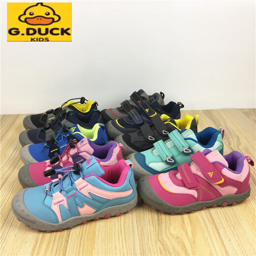 G.duck lance des chaussures de randonnée d'extérieur européennes pour garçons et filles, des modèles printemps et automne pour enfants moyens et grands, des chaussures de sport antidérapantes, des chaussures de randonnée pour enfants, modèle B679 16, taille 33, longueur intérieure 21 cm
