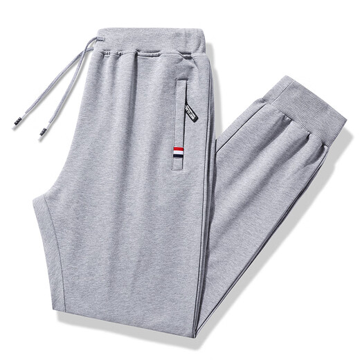 TOMMYBULL American Tommy Tommy Sweatpants Pure Cotton Casual Men's Sports Pants Autumn and Winter Loose Straight Leg Sweatpants Dark Blue Straight Leg Pants 3XL Recommended 160-175Jin Jin equals 0.5 kg