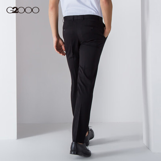 G2000 Straight Suit Pants Men's Straight Casual Business Men's Suit Pants 00051120 Black/9931/170
