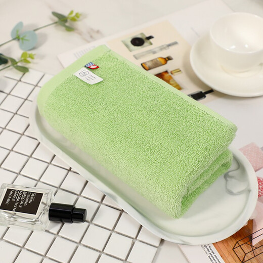 Imabari (IMABARI) JD Logistics Japan direct mail Imabari (IMABARI) towel square towel small towel pure cotton soft yellow purple green towel 3 combination pack 1