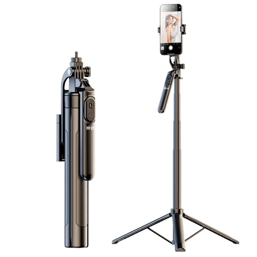 Jingxuan Jingdong's own brand 1.8m selfie stick handheld rocker tripod mobile phone floor stand handheld anti-shake selfie live broadcast artifact 360-degree camera handle