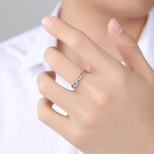 BJYL engraved Möbius ring men's open single ring student index finger tail ring high-end birthday gift