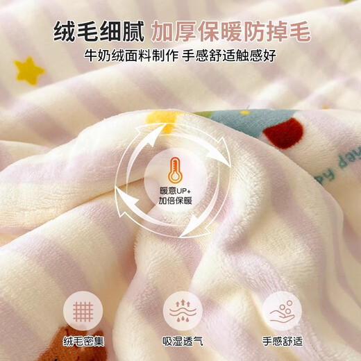 Antarctic lamb velvet blanket, winter thickened throw blanket, coral velvet small blanket, office shawl, single nap blanket, sofa blanket, Christmas tree puppy, thickened milk lamb velvet, children's blanket-100x150cm, can be spread or covered