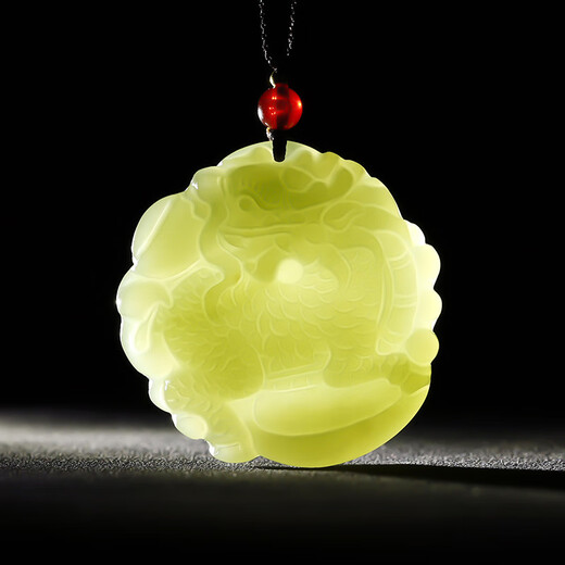 Jiadabao Yahetian Jade Pendant Men and Women Kirin Jade Pendant Jade Jade Pendant with Certificate Looking Back Kirin