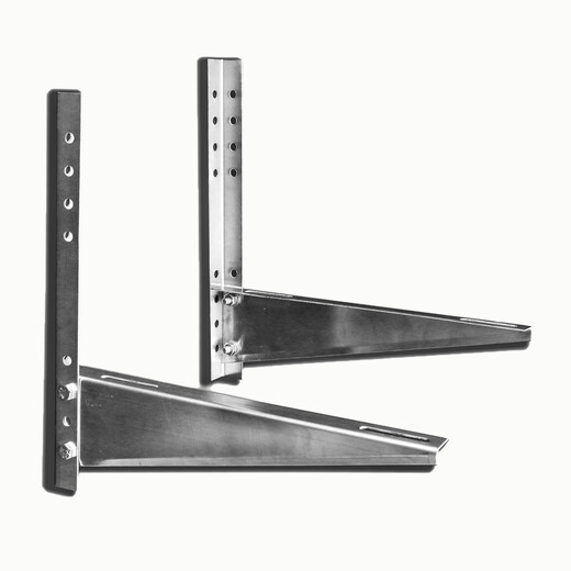Huili stainless steel air conditioner outdoor unit bracket Midea Haier thickened rack large 1.5 HP 2P3P air conditioner rack 2p air conditioner bracket 10x100 expansion screws 4 free