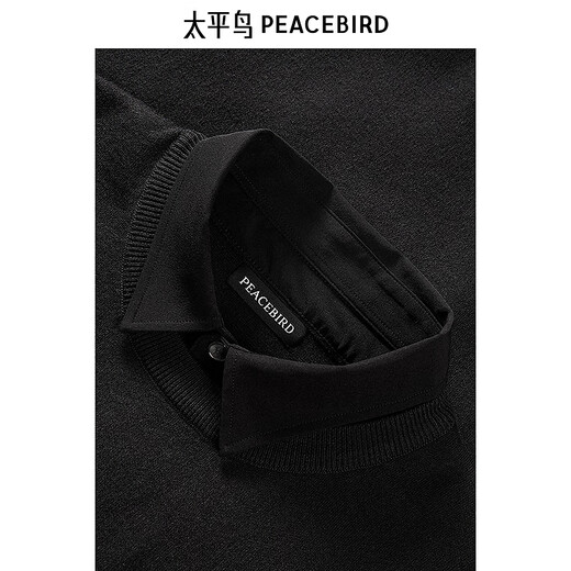 PEACEBIRD Men's Fake Two-Piece Sweater Fitted Sweater Casual Sweater B1EBE4507 Gray 1 S