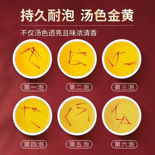 聚和泰精选藏红花礼盒新年货节过节送礼送母亲女友长辈老人健康营养佳品 藏红花礼盒（10管5克）高档礼盒母亲节礼物