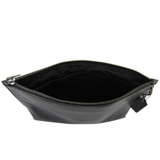 COACH brand direct supply men's medium clutch bag black leather F28614BLK