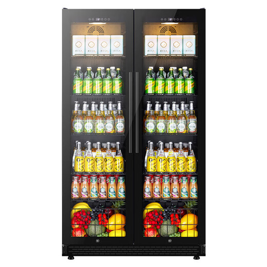 Bacchus double-door wine cabinet 150 bottles 1.76 meters constant temperature wine cabinet ice bar home refrigerated tea champagne wine built-in wine storage cabinet living room refrigerator villa left ice bar + right ice bar (dual temperature frost-free air cooling) 418 liters