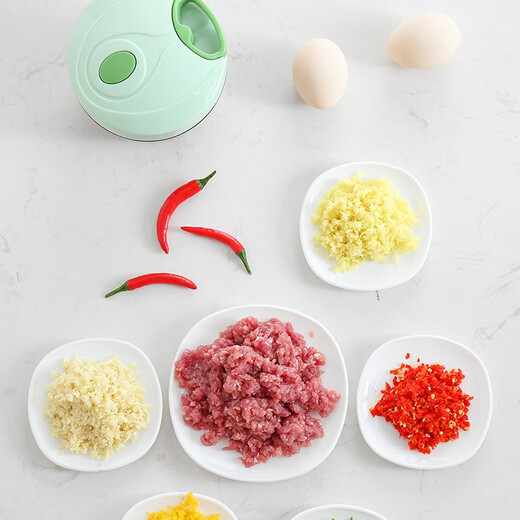 Onlycook garlic pounder household garlic mashed artifact kitchen hand-pulled meat grinder vegetable grinder cooking garlic stirrer garlic puller green transparent small size / 1 set