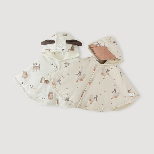 Bali Piggy Baby Outing Cloak Winter Girls' Padded Jacket Infants and Toddlers Thickened Warm Windproof Children's Winter Clothes Mirabey Duck 120 cm