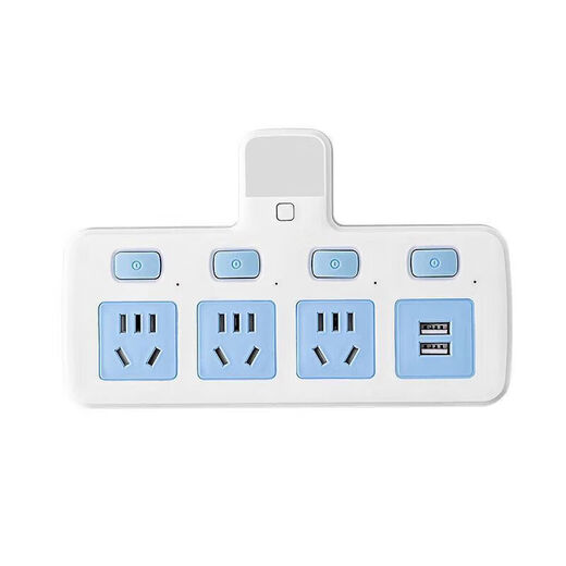 Bull Electric Convertidor de enchufe multifunción para el hogar, enchufe de expansión inalámbrico, panel de enchufe USB, enchufe lateral de actualización de alta potencia, uno a tres, 10 A, 2500 vatios