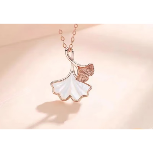 DL 1998 Fat Donglai same style pt950 platinum double ring necklace for women new rose gold long lasting pendant AU750 lock small waist platinum necklace + gift box 3.68g x 45cm