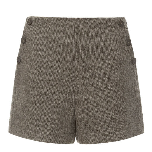 Gloria Xiaoxiangfeng washable wool casual brown shorts women's outer wear three-point pants 10CL1A380 86Y brown 28