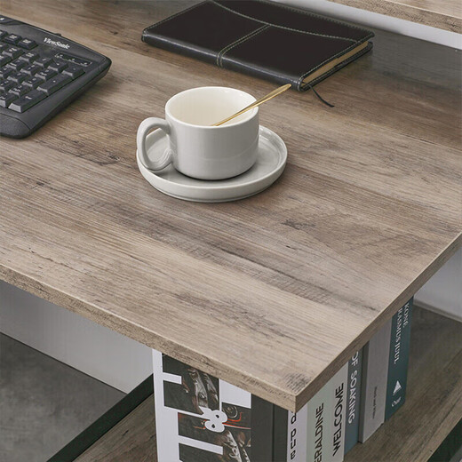Jiayi computer desk desk desktop writing desk modern minimalist home study desk notebook table with bookshelf storage rack