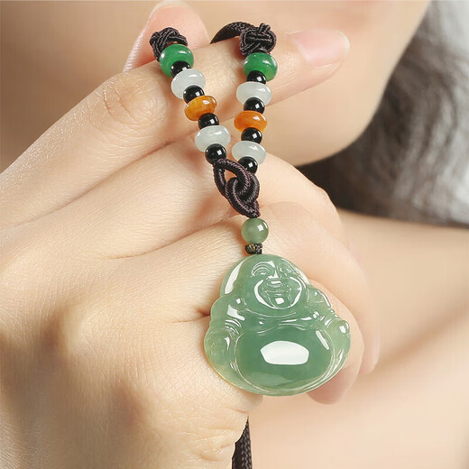 Fengxi Jewelry Natural Jade Jade Buddha Pendant Jade Pendant Women's Maitreya Buddha Jade Necklace Price Guarantee 11.11