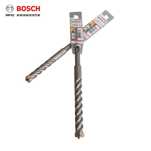 Bosch (BOSCH) four-pit 5 series four-edged electric hammer drill bit two-pit two-slot round shank impact drill bit can drill reinforced wall concrete four-pit 5 series drill bit 6X50X110