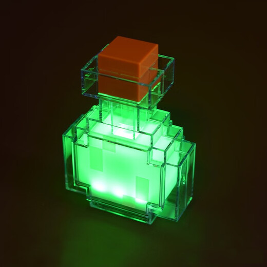 Dear Babe, Minecraft Torch Lamp, MC Game Peripheral Toy, Two-Dimensional Diamond Mining Lamp, Torch, Children's Day Christmas Gift, Color Changing Bottle Night Light, USB Charging