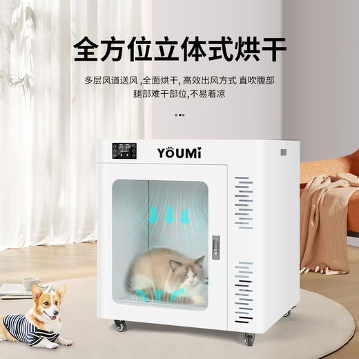 ARCANE CAT Youmi Pet Intelligent Drying Box Fully Automatic Cat and Dog Bath Dryer Medium and Large Dog Water Dryer Household and Commercial YM06 Supreme Model 180 Liters Recommended 60 Jin Jin is equal to 0.5 kg