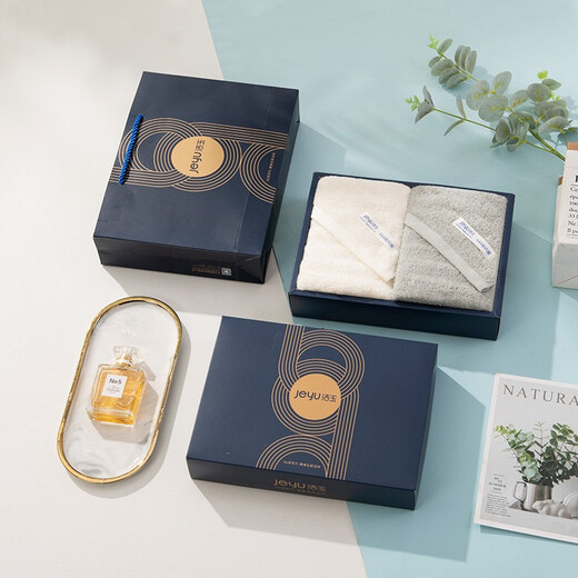 Piedmont long-staple cotton antibacterial series gift box (GJ) single towel gift box