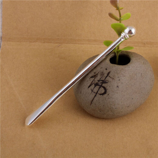 Meili Decorative Season Hand-designed Silver Hairpins Solid Silver Hairpins Spoon Hairpins 999 Silver Plate Hairpins 10g Price (Minimum Order of 20g)