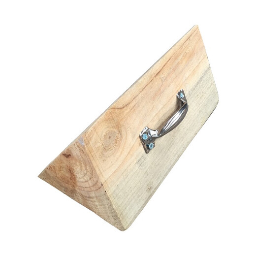 Car triangular wood solid wood anti-skid stopper tire positioner parking wood large truck triangular wood pad wood car stopper 30*30*15cm (for medium and large trucks)