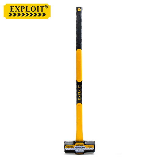 EXPLOIT inverted octagonal hammer all-steel hammer heavy-duty fiber handle large hammer 10 pounds shock-absorbing handle 101188