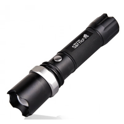 Canzhi inspection de la maison lampe de poche à lumière forte petite lumière rechargeable zoom main lumière maison portable longue portée LED hernie lumière batterie au lithium rechargeable boîte de luxe (planéité du mur d'inspection)