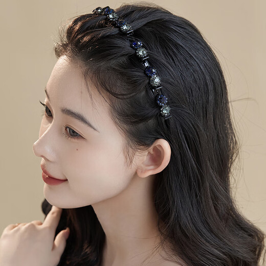 Chimera (CHIMERA) non-slip braided hair artifact hair hoop broken hair toothed headband hair accessories female high-end hairpin girl birthday gift