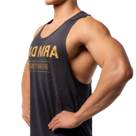 迪卡侬（DECATHLON）男背心无袖宽松肌肉训练健身衣服跑步运动训练上衣CROB 【2024常规款】浅绿色 L