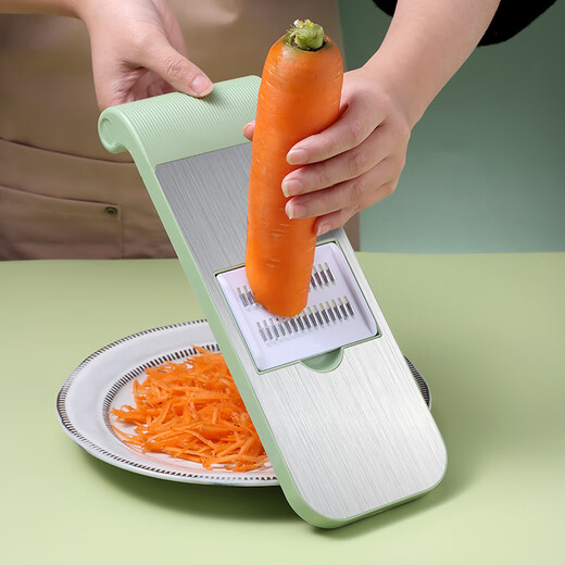 Baijie multi-functional vegetable cutting tool shredder grater kitchen vegetable cutter shredding grater five knives + hand guard