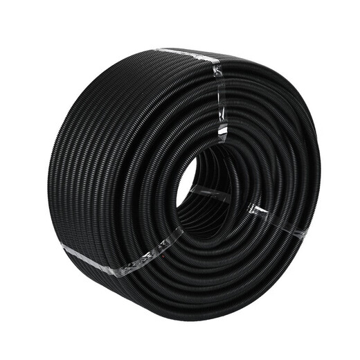 VEFANG plastic corrugated pipe PP flame retardant wire hose PE threading pipe PA plastic casing polyethylene protective pipe threaded pipe PP flame retardant corrugated pipe AD54.5 inner diameter 48MM (25 meters)