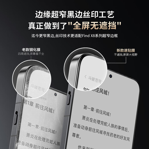 Top rhinoceros is suitable for oppofindx8 tempered film FIND X8 mobile phone film new fast film high-definition full screen coverage dustproof