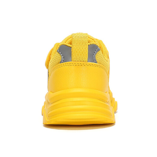 B.Duck Little Yellow Duck Children's Shoes Boys' Sports Shoes Mesh Breathable White Shoes Fashion Running Shoes B128A2990 Yellow 28