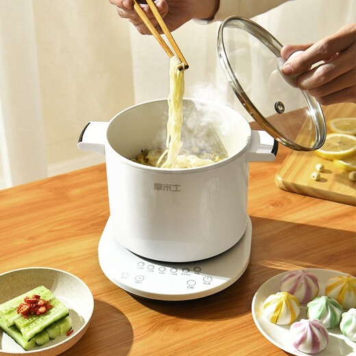 Momis porridge cooker can be scheduled to make soup and porridge quickly at a scheduled time, special pot for baby multifunctional porridge cooker, household baby food supplement pot BB porridge fully automatic porridge pot 1.5L + steamer