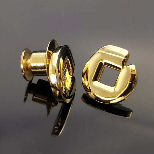 Taiwan Art China Construction Bank emblem, company emblem, CCB brooch, bank badge, badge, CCB suit collar pin, custom-made CCB (real gold-plated card deduction)