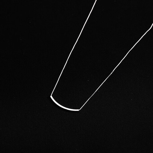 DL 1998 Fat Donglai same style pt950 platinum smile necklace women's light luxury niche clavicle chain versatile and simple 520 Valentine's Day smile necklace pendant about 3cm long + SF empty