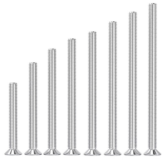Fengji 304 stainless steel extra long screw countersunk head cross screw MM3M4M5*110 120 130 150 200 M4*55-10 only