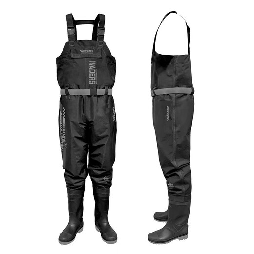 WEFOX one-piece waders, water shoes, whole body, reservoir fishing lures, waterproof clothing, chest-high rain boots, one-piece wading pants 45