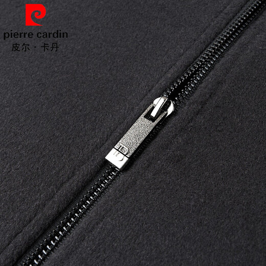 Pierre Cardin woolen coat men's detachable down liner wool coat short winter warm stand-up collar business executive jacket