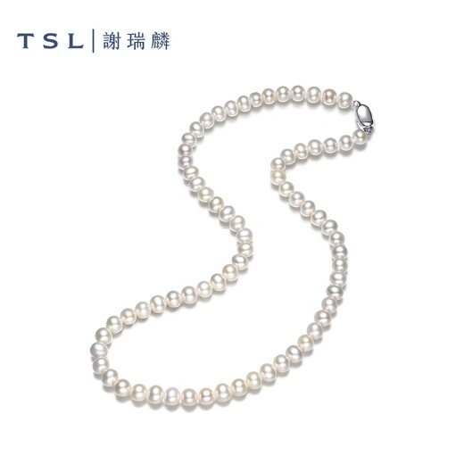 谢瑞麟（TSL）淡水珍珠S925银扣优雅风女士项链BE682 定价类